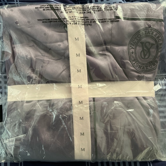Victoria's Secret Lavender Satin Pajama Set - Picture 3 of 4